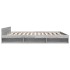 Cama con cajones madera ingeniería gris Sonoma 180x200