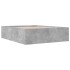 Estructura de cama madera de ingeniería gris hormigón