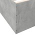Estructura de cama madera de ingeniería gris hormigón