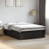Estructura de cama madera de ingeniería negra 160x200