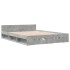Cama con cajones madera ingeniería gris hormigón 140x200