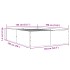 Estructura de cama madera de ingeniería marrón roble 135x190