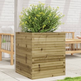 Jardinera de madera de pino impregnada 60x60x68,5