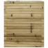 Jardinera de madera de pino impregnada 60x60x68,5