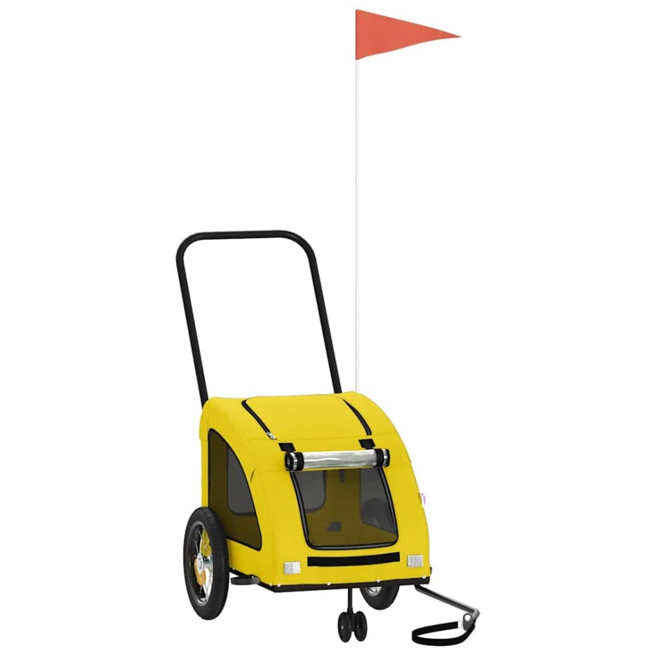 Remolque de bicicleta mascotas hierro tela Oxford