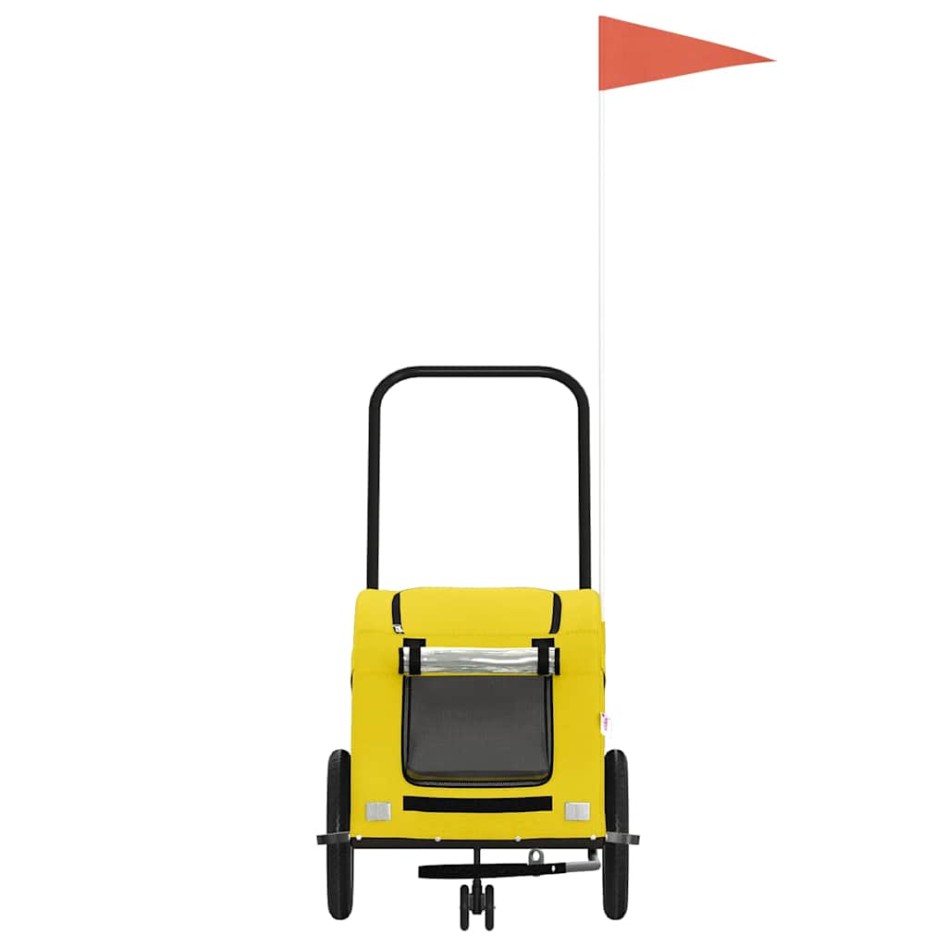 Remolque de bicicleta mascotas hierro tela Oxford