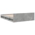 Cama con cajones madera de ingeniería gris hormigón 120x190