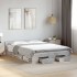 Cama con cajones madera ingeniería gris hormigón 135x190