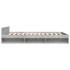 Cama con cajones madera ingeniería gris hormigón 135x190