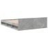 Cama con cajones madera ingeniería gris hormigón 135x190