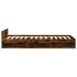 Cama con cajón madera de ingeniería roble ahumado 75x190
