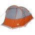 Tienda de camping con túnel 4 personas impermeable gris
