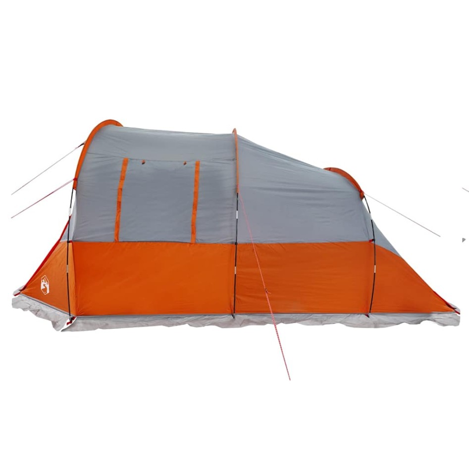 Tienda de camping con túnel 4 personas impermeable gris