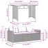 Set comedor de jardín 2 pzas con cojines ratán sintético