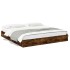 Cama con cajones madera de ingeniería roble ahumado 180x200