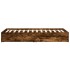 Cama con cajones madera de ingeniería roble ahumado 90x200