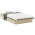 Cama con cajones madera ingeniería roble Sonoma 90x200