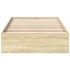 Cama con cajones madera ingeniería roble Sonoma 90x200