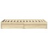 Cama con cajones madera ingeniería roble Sonoma 90x200