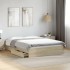 Cama con cajones madera ingeniería roble Sonoma 135x190