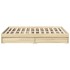 Cama con cajones madera ingeniería roble Sonoma 135x190