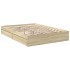 Cama con cajones madera ingeniería roble Sonoma 135x190