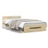 Cama con cajón madera de ingeniería roble Sonoma 90x190