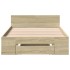Cama con cajón madera de ingeniería roble Sonoma 90x190