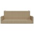 Banco columpio de ratán sintético beige 119x56x48