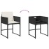 Set de muebles jardín 5 pzas con cojines ratán sintético