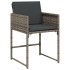 Set comedor jardín 7 pzas y cojines ratán sintético