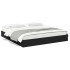 Estructura cama con cajones madera ingeniería negra 180x200