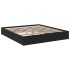 Estructura cama con cajones madera ingeniería negra 180x200
