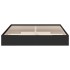 Estructura cama con cajones madera ingeniería negra 180x200