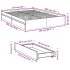 Cama con cajones madera de ingeniería roble ahumado 150x200