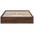 Cama con cajones madera de ingeniería marrón roble 120x190