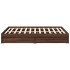 Cama con cajones madera de ingeniería marrón roble 120x190