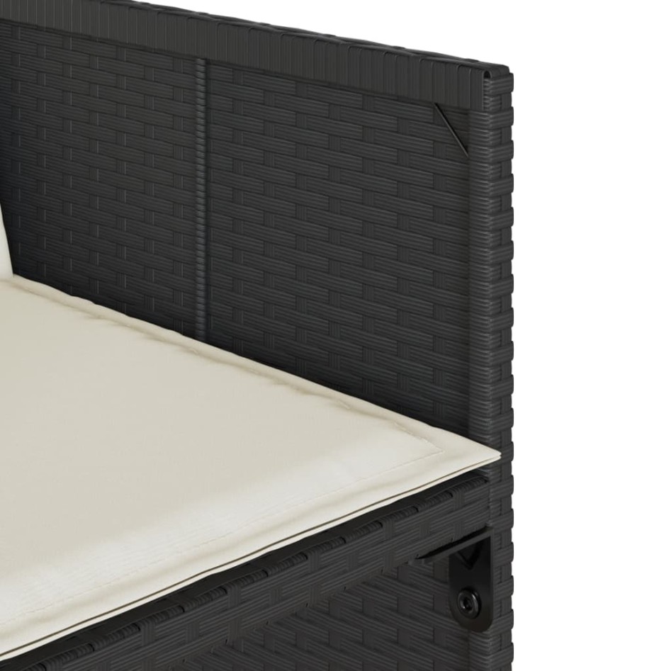 Set de muebles jardín 5 pzas con cojines ratán sintético