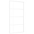 Puerta corredera ESG vidrio y aluminio blanca 102,5x205