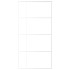Puerta corredera ESG vidrio y aluminio blanca 102,5x205