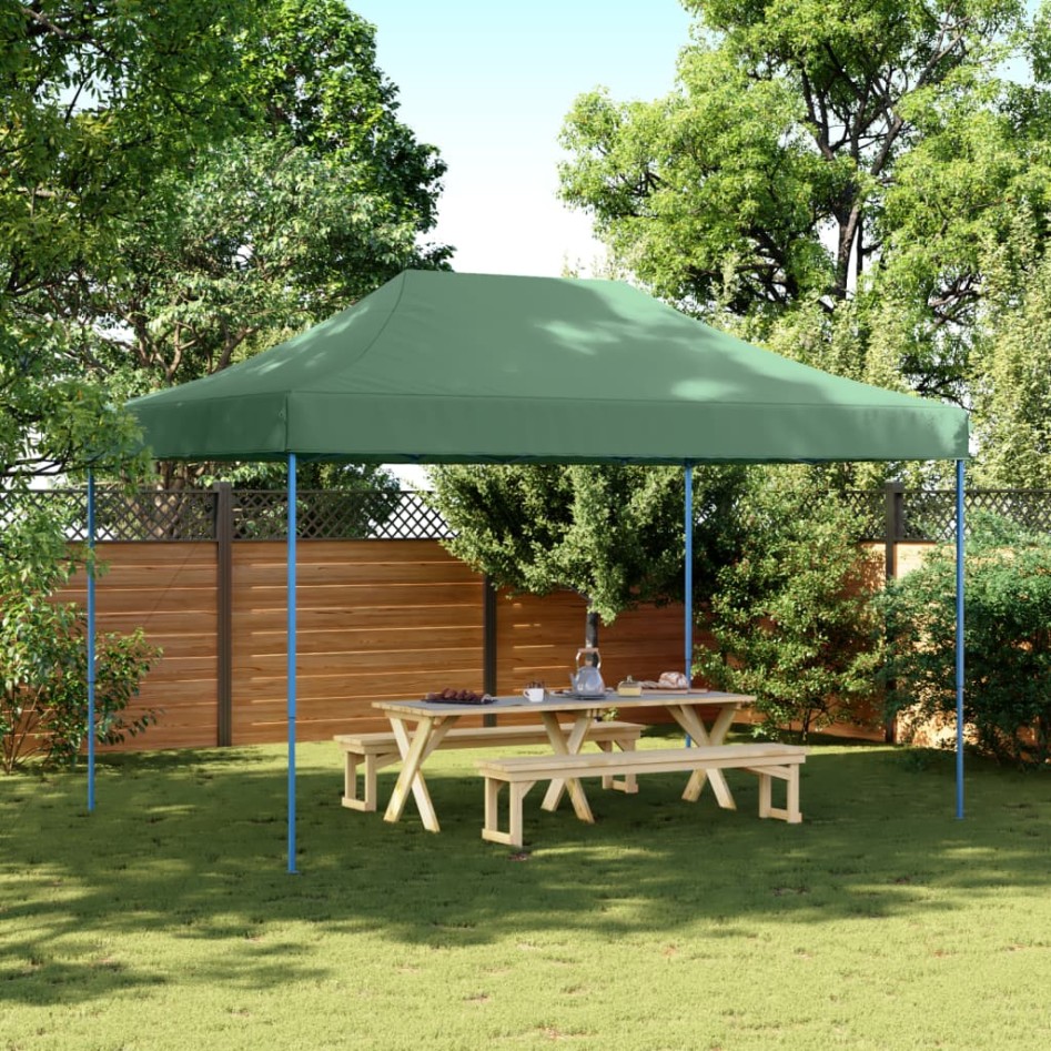Tienda de fiesta plegable Pop-Up verde 440x292x315