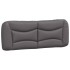 Cama con colchón cuero sintético gris 140x200