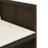 Set comedor para jardín 9 pzas y cojines ratán sintético