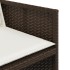 Set comedor para jardín 9 pzas y cojines ratán sintético