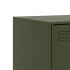 Muebles para TV 2 unidades acero verde oliva 67x39x44