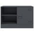 Muebles para TV 2 unidades acero gris antracita 67x39x44