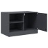 Muebles para TV 2 unidades acero gris antracita 67x39x44