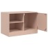 Muebles para TV 2 unidades acero rosa 67x39x44