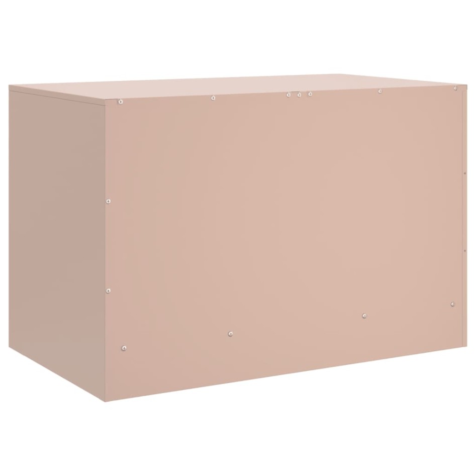Muebles para TV 2 unidades acero rosa 67x39x44