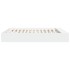 Estructura de cama madera de ingeniería blanca 200x200